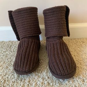 Brown Knitted UGGS